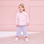 Chieco Saku Dewdrop Jewels Sailor Collar Cardigan