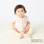 Lace-Collar Short-Sleeved Baby Bodysuit
