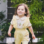 Chieco Saku "Blooming Spring" Floral Print Blouse