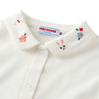Usako Bunny Blossom Embroidered Blouse
