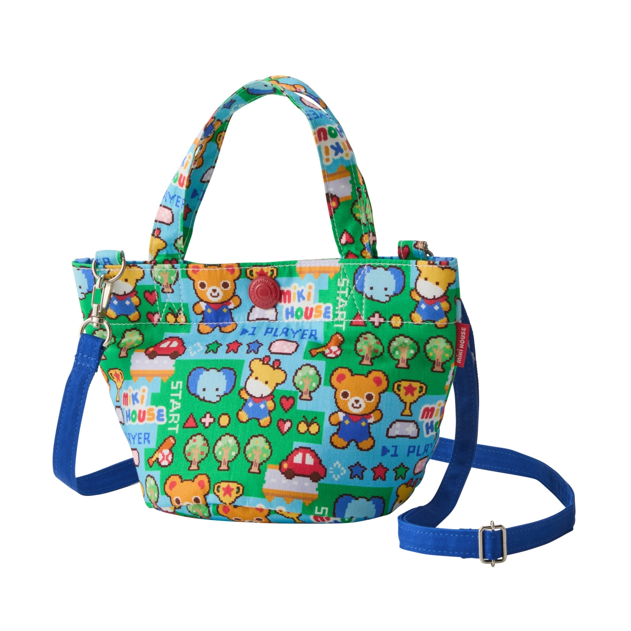 Retro Game Print 2-Way Tote Bag