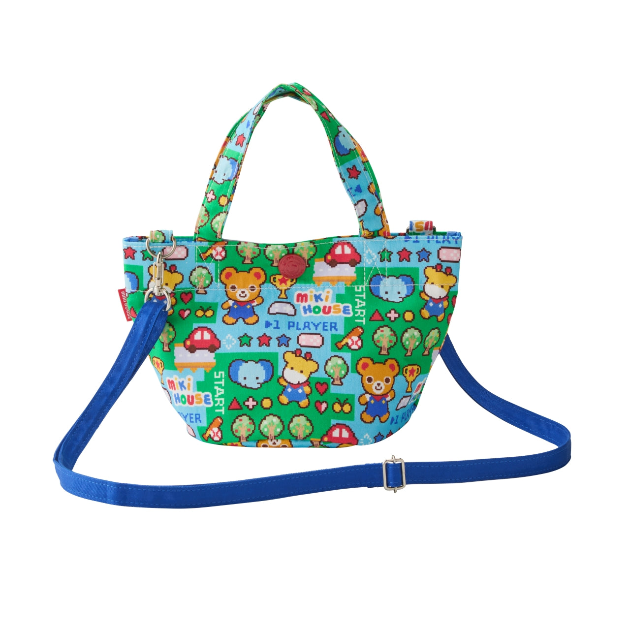 Retro Game Print 2-Way Tote Bag