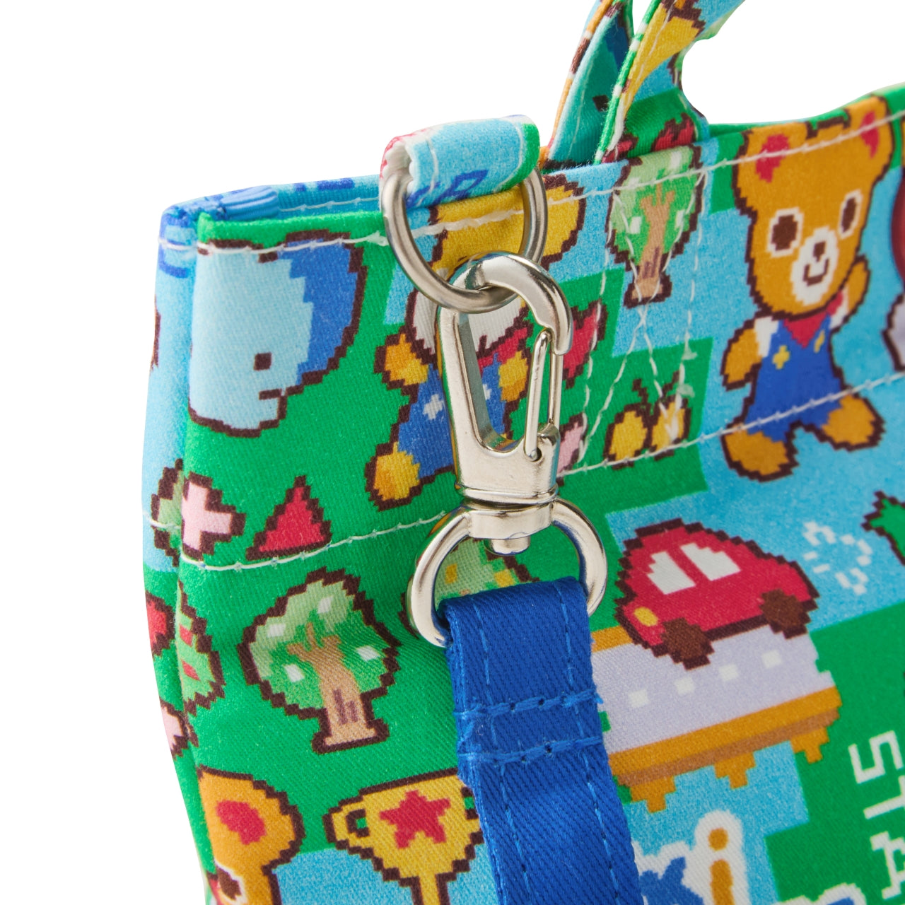 Retro Game Print 2-Way Tote Bag