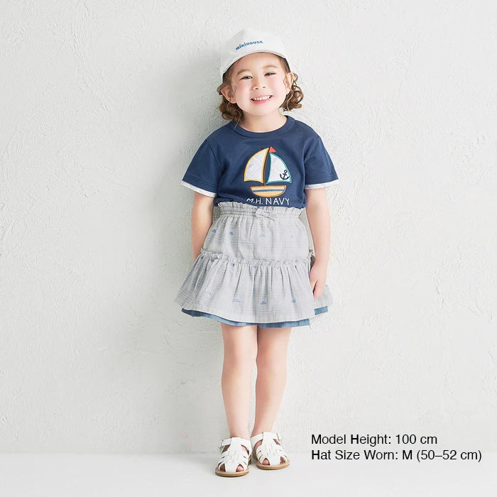 MIKI HOUSE Plaid Cap (UV Protection)