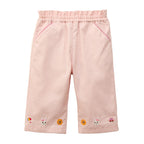 Usako Embroidered Ankle-Length Trousers