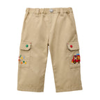 Pucchi Embroidered Twill Cargo Trousers
