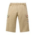 Pucchi Embroidered Twill Cargo Trousers
