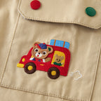 Pucchi Embroidered Twill Cargo Trousers