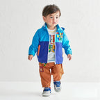 Two-Tone Blue Pucchi Windbreaker