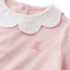 Extra Soft Scallop-Cut Collar T-Shirt