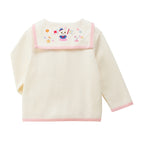 Marine Collection Sailor Collar Cotton Knit Cardigan