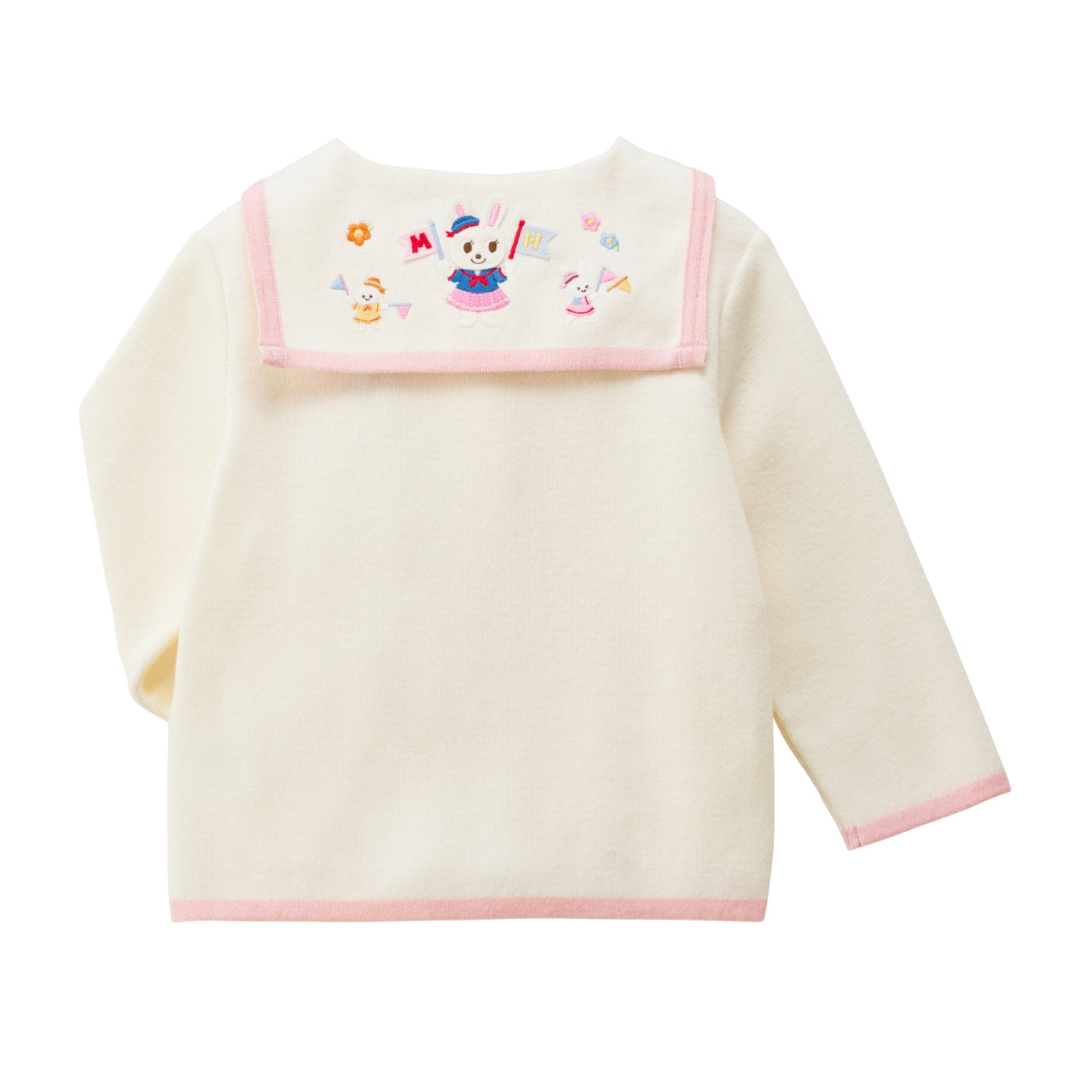 Marine Collection Sailor Collar Cotton Knit Cardigan