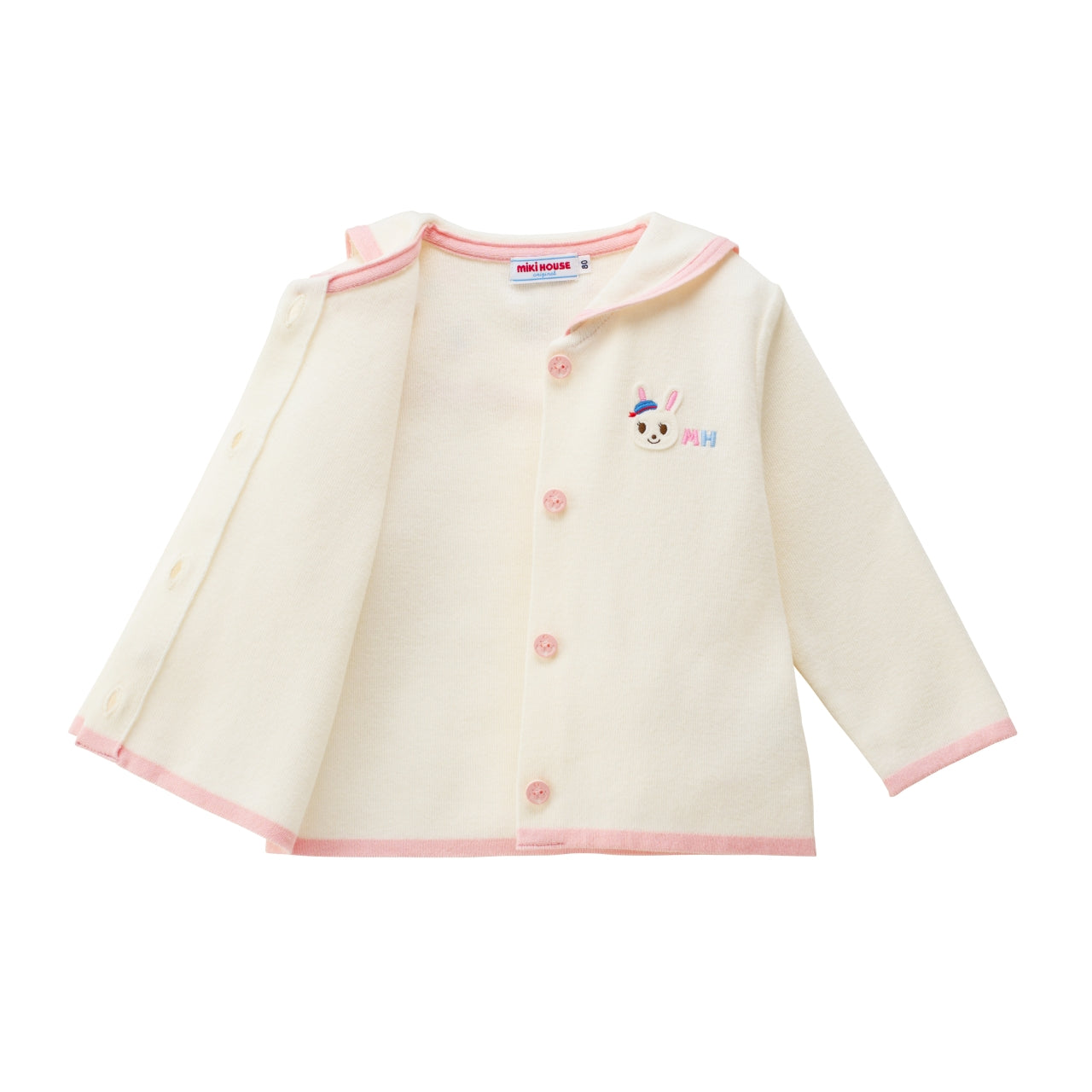 Marine Collection Sailor Collar Cotton Knit Cardigan