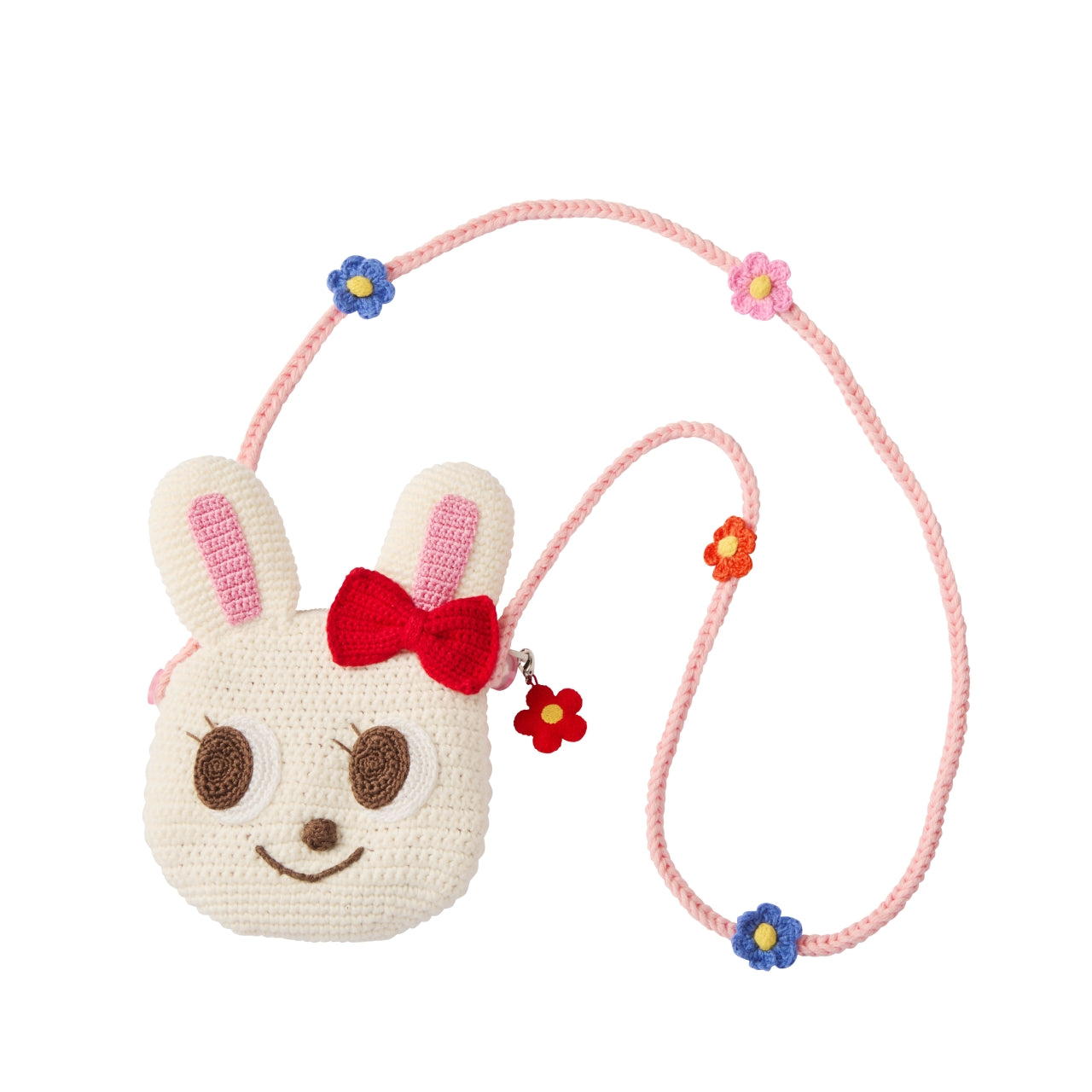 Artisanal Hand-Knitted Usako Bunny Shoulder Pouch