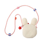 Artisanal Hand-Knitted Usako Bunny Shoulder Pouch