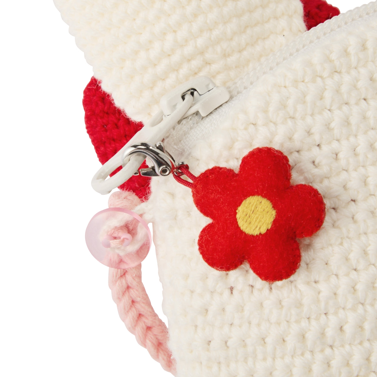 Artisanal Hand-Knitted Usako Bunny Shoulder Pouch