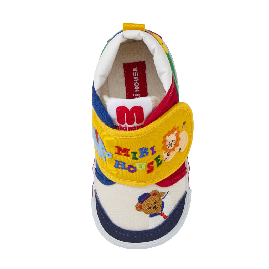 Classic MIKI HOUSE Bear Canvas Second Shoes