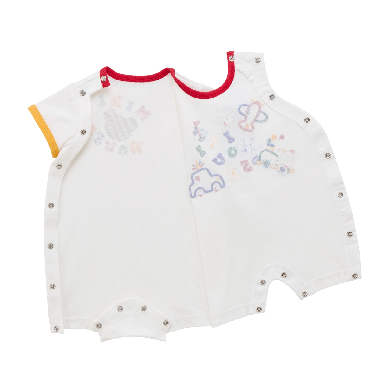 Classic MIKI HOUSE Bear Short Vehicle Coverall