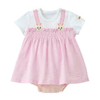 Usako Gingham Check Layered Shortall