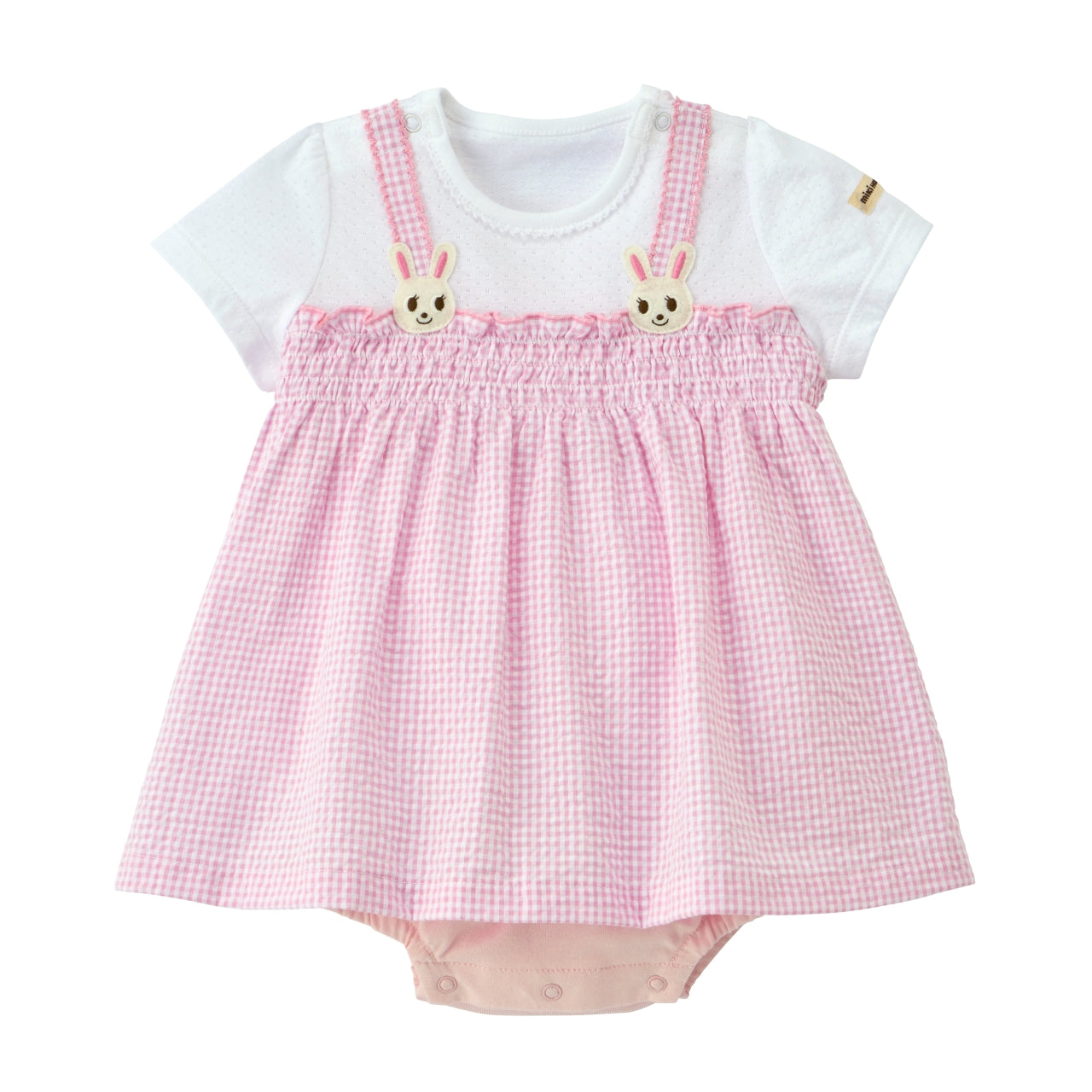Usako Gingham Check Layered Shortall