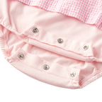 Usako Gingham Check Layered Shortall