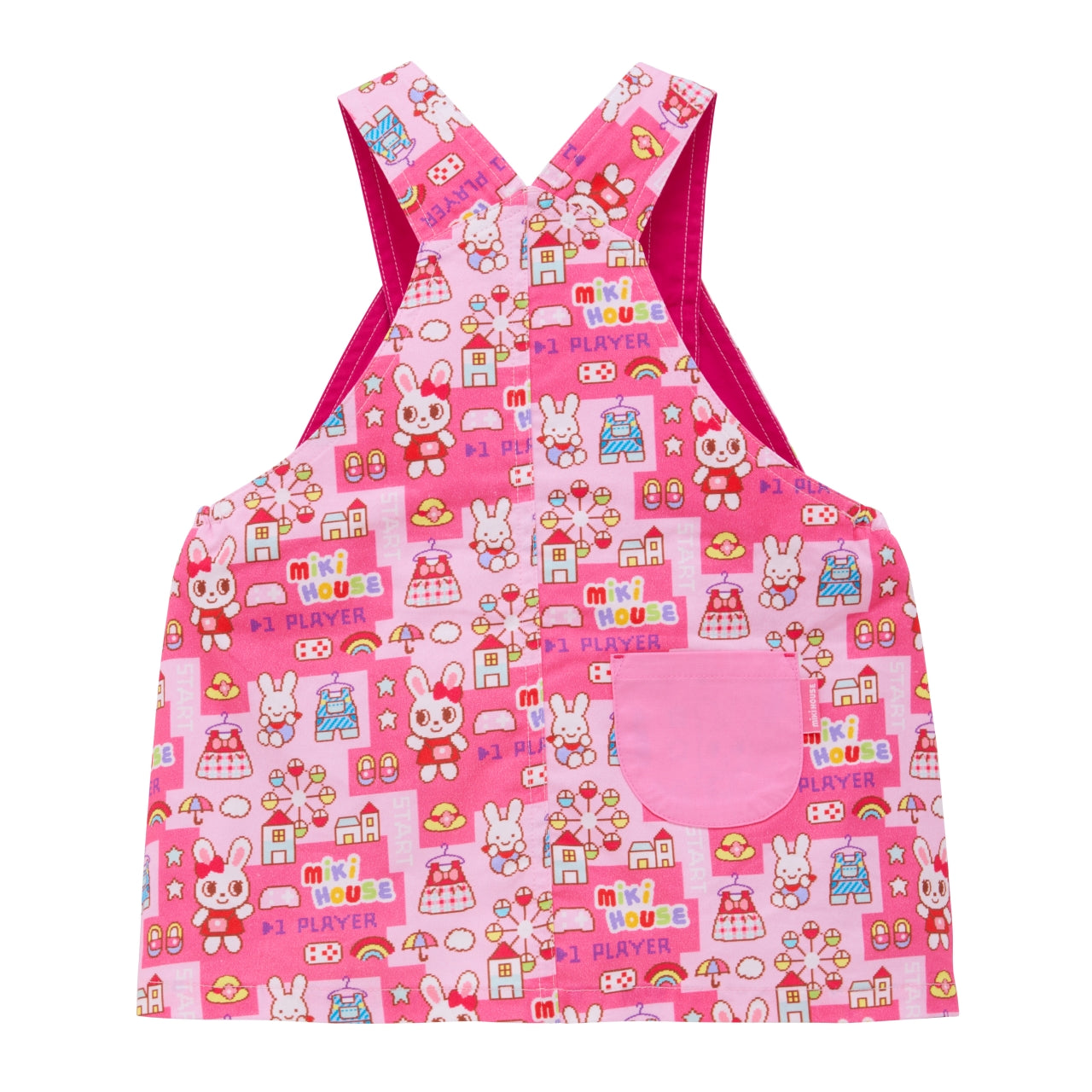 Retro Game Print Jumper Dress