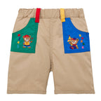 Classic Bear Collection Embroidered 6-Length Pants