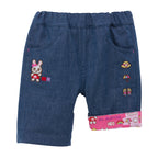 Retro Game Denim-Style Shorts