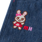 Retro Game Denim-Style Shorts