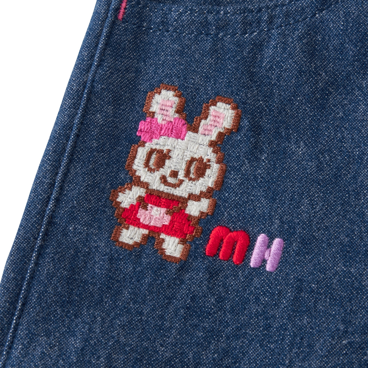 Retro Game Denim-Style Shorts