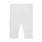 Airy Breeze Mesh Jacquard Ruffled Capris