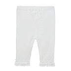 Airy Breeze Mesh Jacquard Ruffled Capris