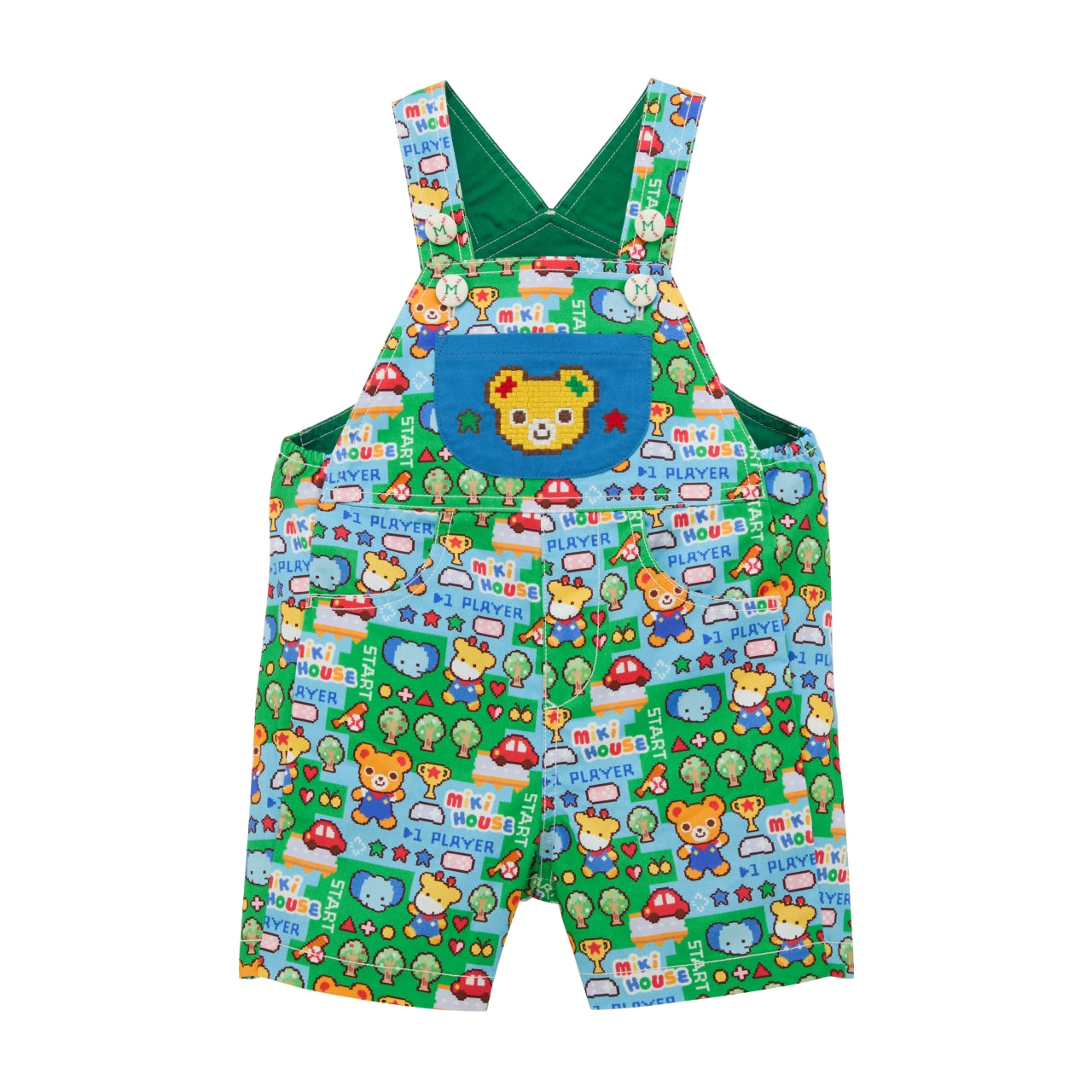 Retro Game Print Shortalls