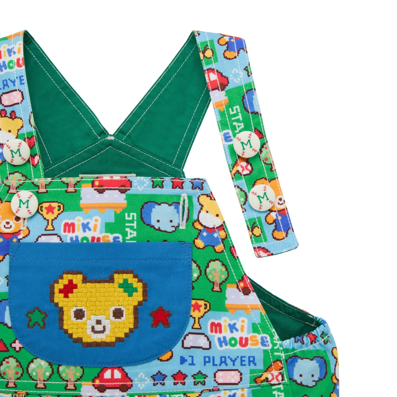 Retro Game Print Shortalls