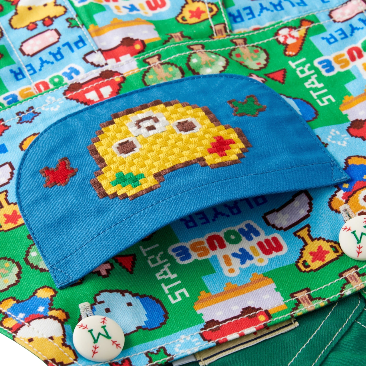 Retro Game Print Shortalls