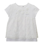 Enchanting Blooms: Short-Sleeve T-Shirt with Beads