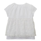 Enchanting Blooms: Short-Sleeve T-Shirt with Beads