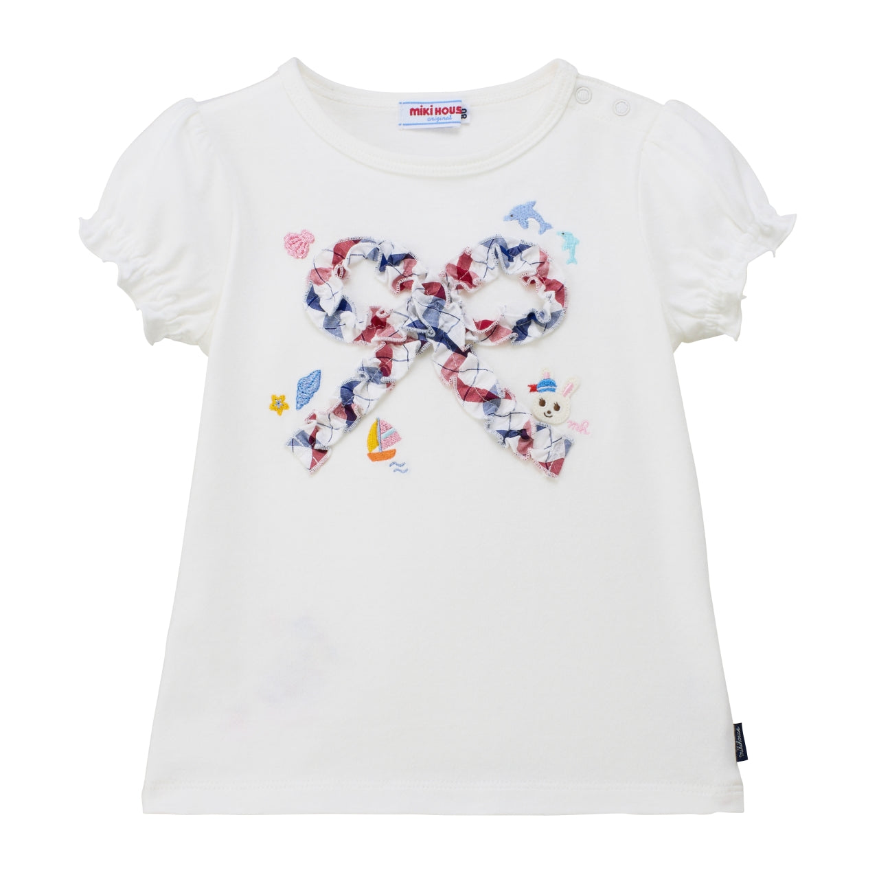 Marine Usako Bow Appliqué Tee
