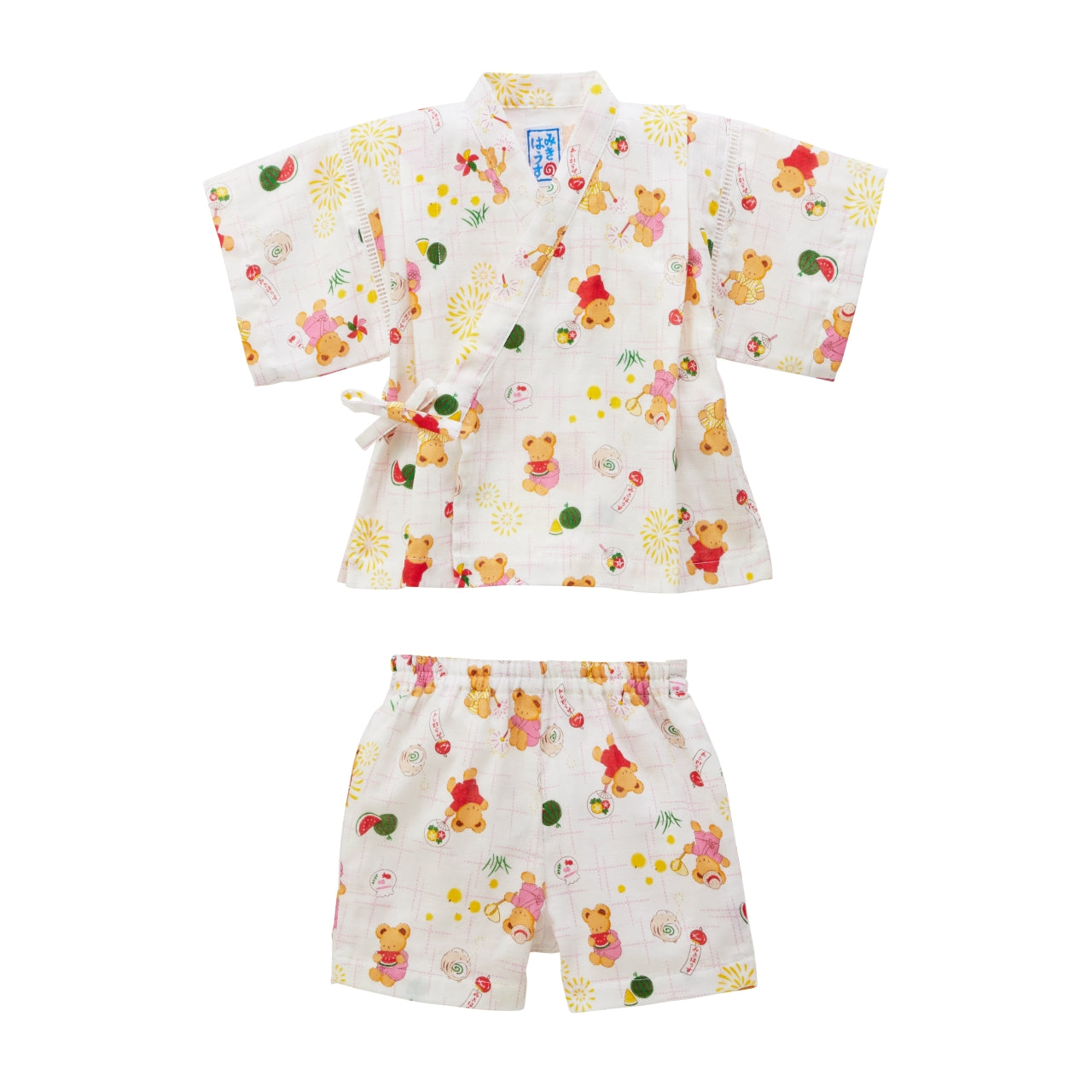 MIKI HOUSE Bear Two-Piece Kimono