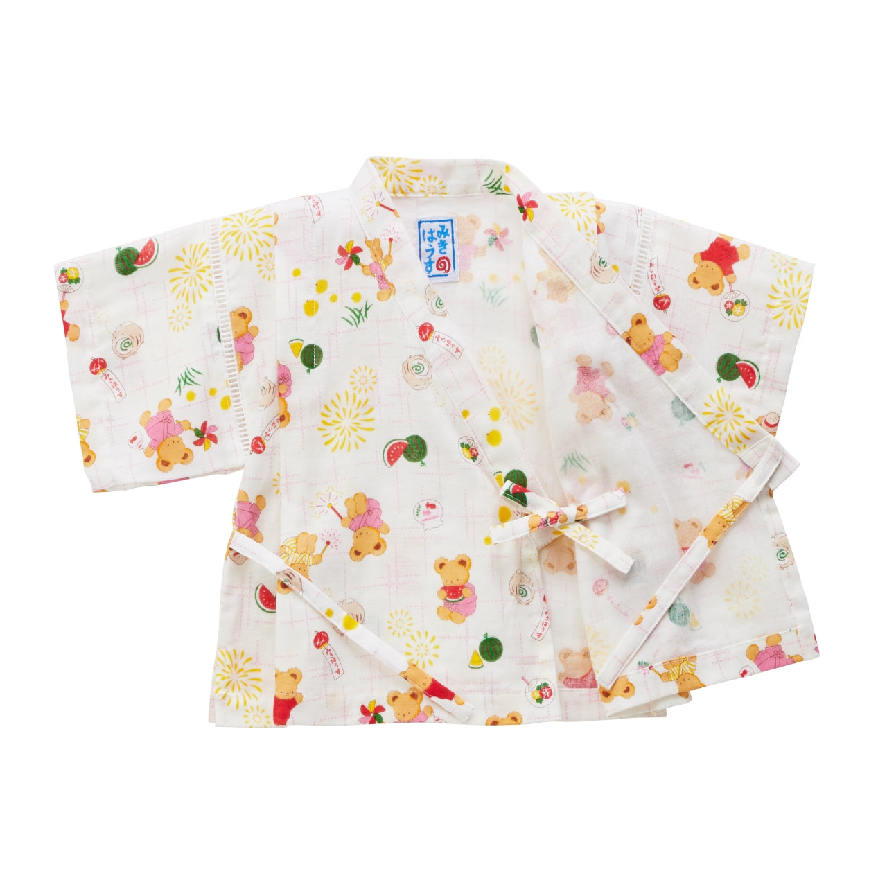 MIKI HOUSE Bear Two-Piece Kimono