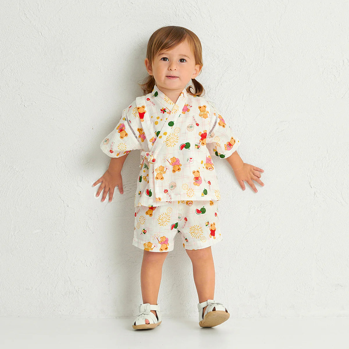 MIKI HOUSE Bear Two-Piece Kimono