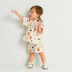 MIKI HOUSE Bear Two-Piece Kimono