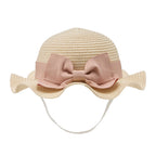 Elegant Straw-Style Ribbon Hat
