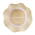 Elegant Straw-Style Ribbon Hat