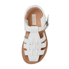Classic White Leather Sandals