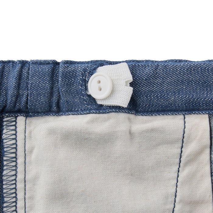 Usako Retro Game Frill-Hem Denim Trousers