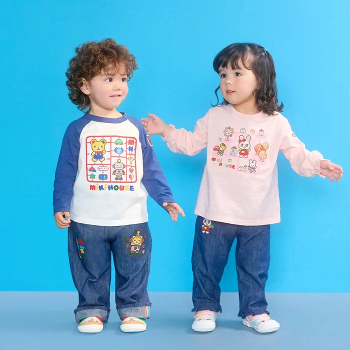 Retro Game Frill-Cuff Long-Sleeved T-Shirt