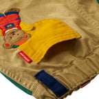 Friendly Animal Motif Trousers with Embroidery