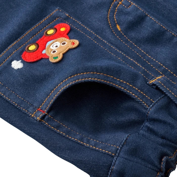 Pucchi & Friends Vehicle Appliqué Stretch Trousers