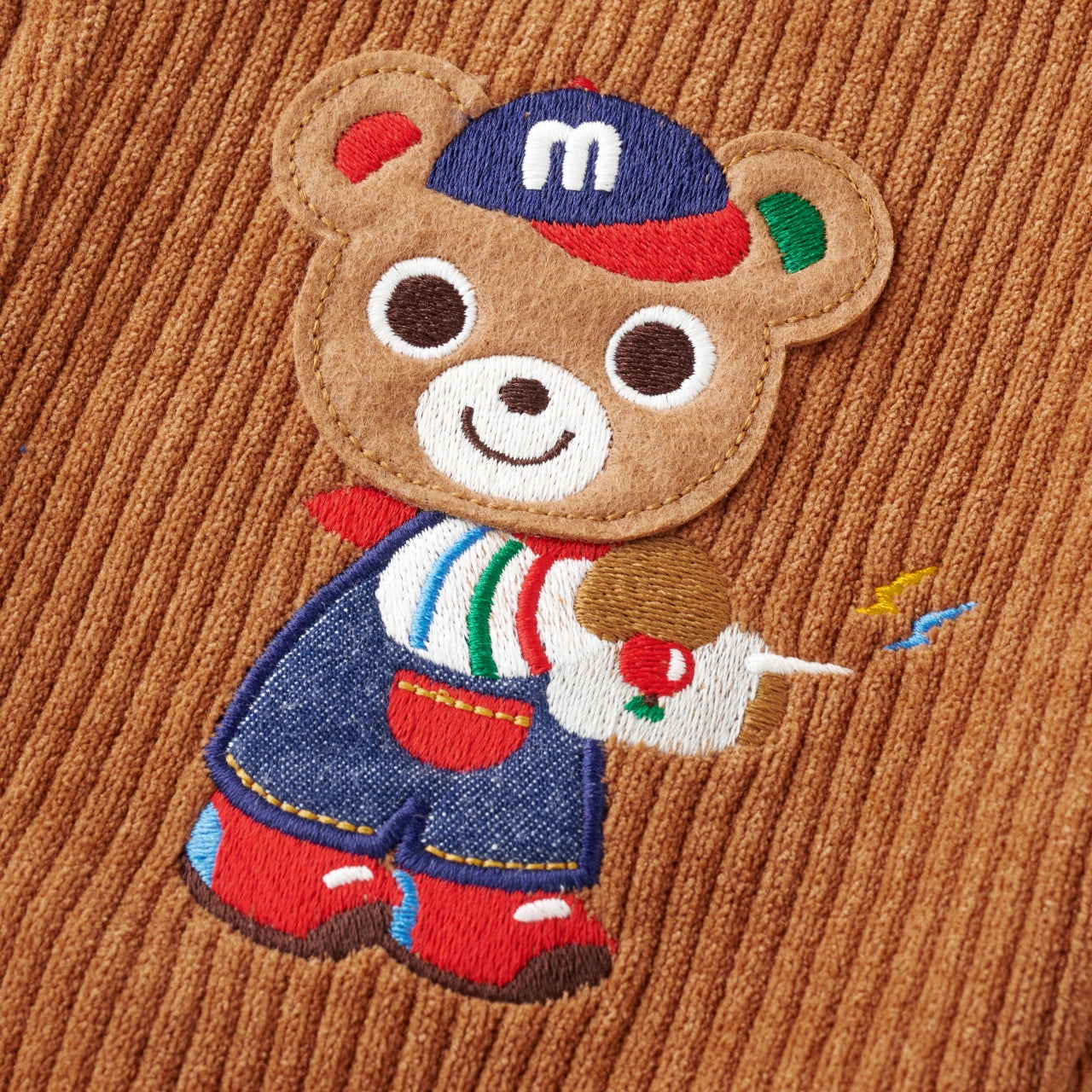 Retro Game Pucchi Knit Corduroy Trousers
